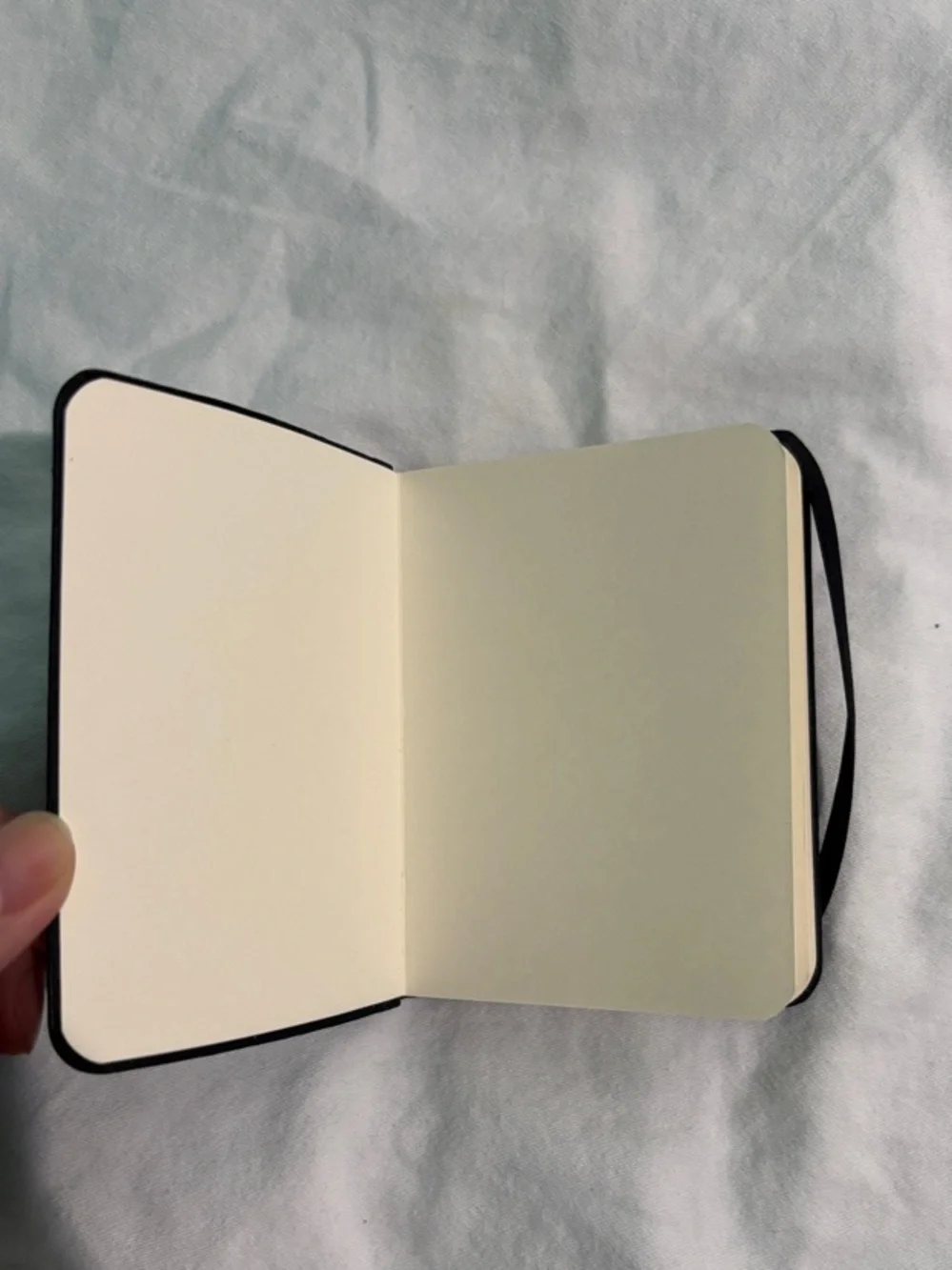 Armani Exchange Black Leather Mini Pocket Notebook